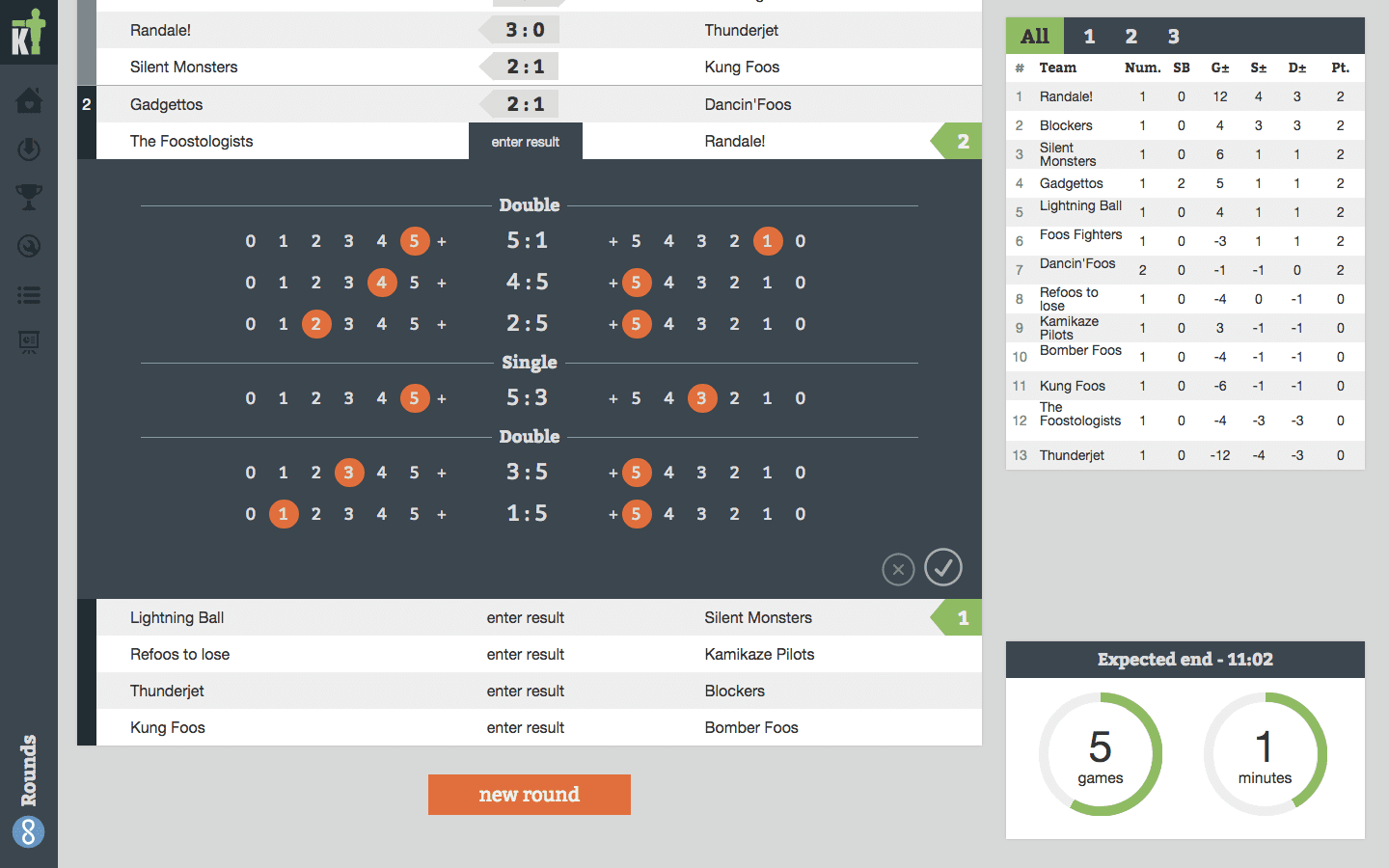 Planner friendly user league software